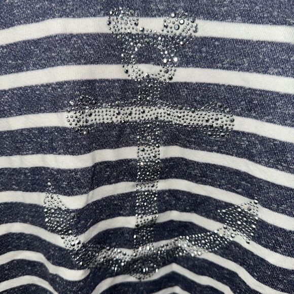 Walt Disney Cruise Line Studded Mickey Mouse Anchor Lightweight Sweatshirt L - Picture 2 of 9